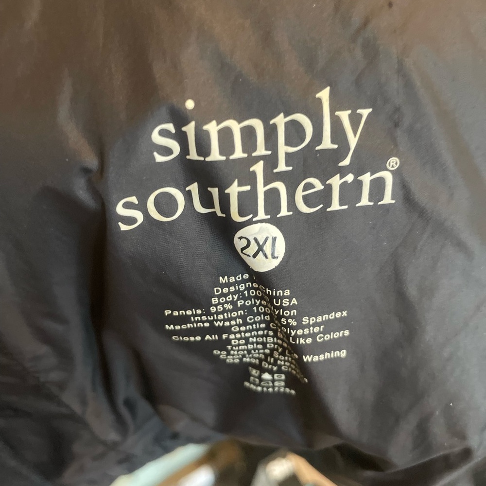 Simply Southern Black Quilted Vest jacket warm women’s size 2XL XXL - Picture 4 of 4